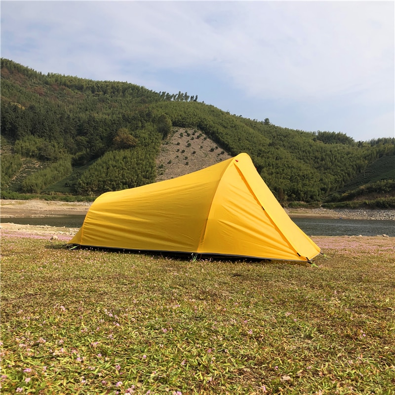 Cheap Goat Tents Outdoor 2 Person Waterproof Camping Tents Ultralight Hiking Backpacking Survival Equipment Tents 